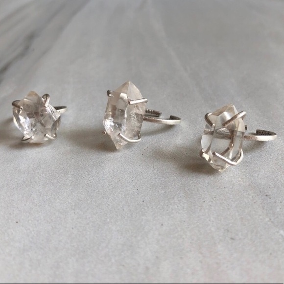 Last 1! 🌟HP 7/18🌟 Herkimer Diamond Crystal Ring - Picture 4 of 5